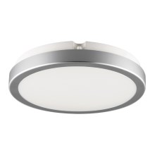 Brilagi - Plafoniera LED da bagno PERA 18W/230V diametro 22 cm IP65 argento