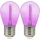 SET 2x Lampadina LED PARTY E27/0,3W/36V viola