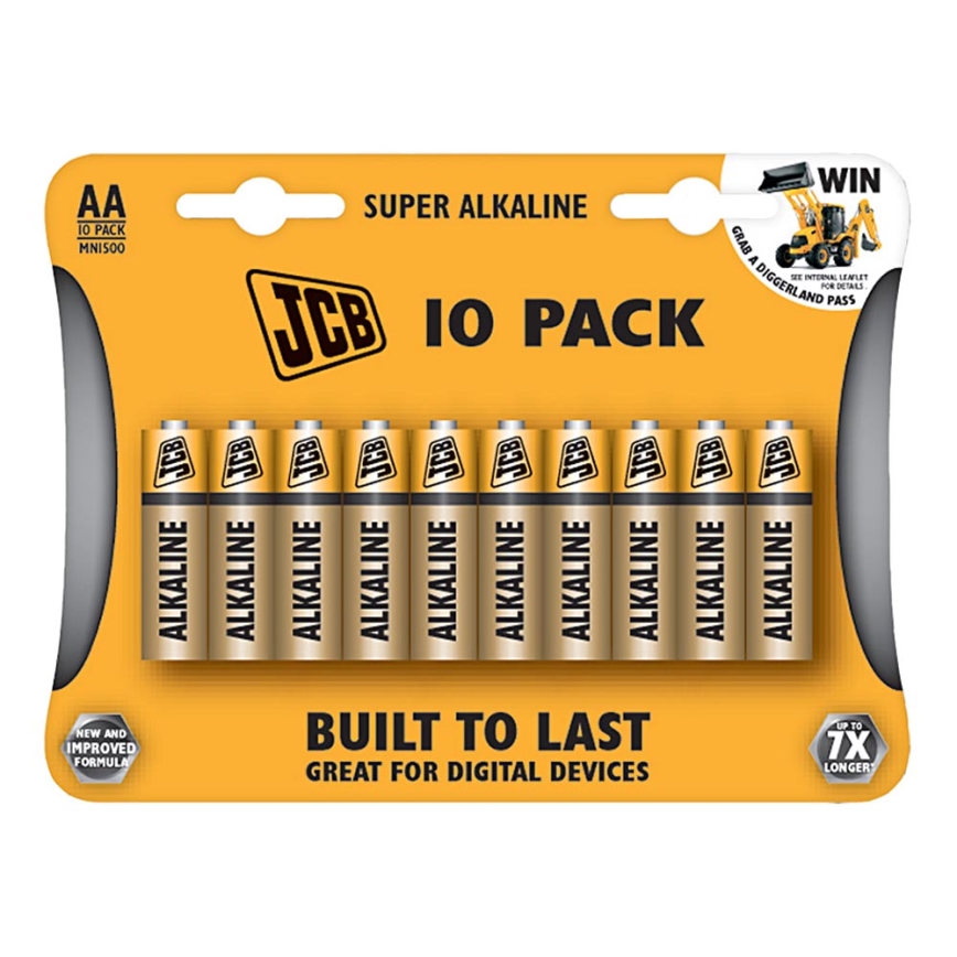 10 pz Batteria alcalina AA 1,5V