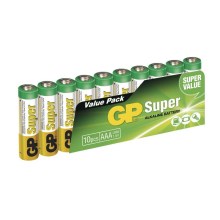 10 pz Batteria alcalina AAA GP SUPER 1,5V