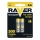 2 pz Batteria ricaricabile AA RAVER NiMH/1,2V/600 mAh