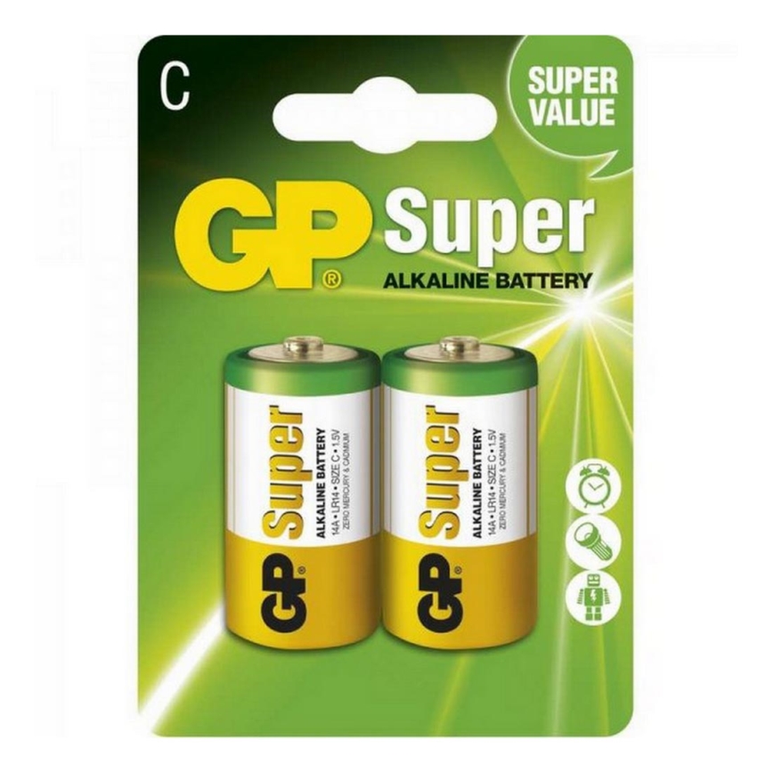 2 pz Pila alcalina LR14 GP SUPER 1,5V