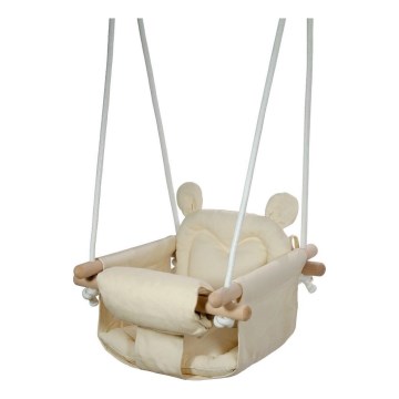 2Kids Toys - Altalena tessile per bambini color crema/faggio