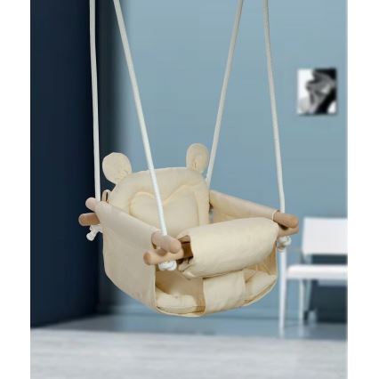 2Kids Toys - Altalena tessile per bambini color crema/faggio