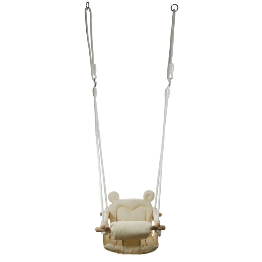 2Kids Toys - Altalena tessile per bambini color crema/faggio