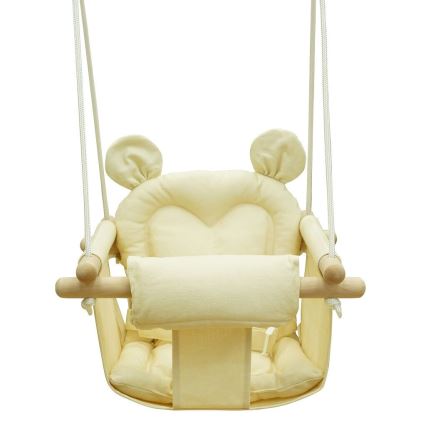 2Kids Toys - Altalena tessile per bambini color crema/faggio