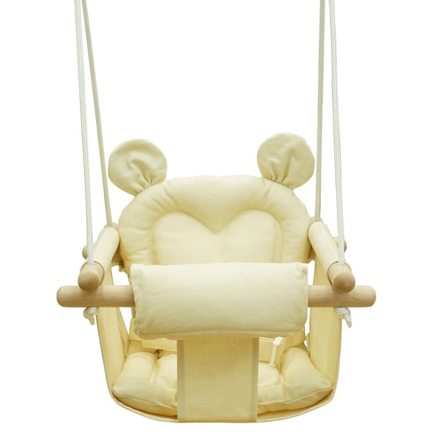 2Kids Toys - Altalena tessile per bambini color crema/faggio