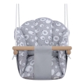 2Kids Toys - Altalena tessile per bambini grigio/faggio