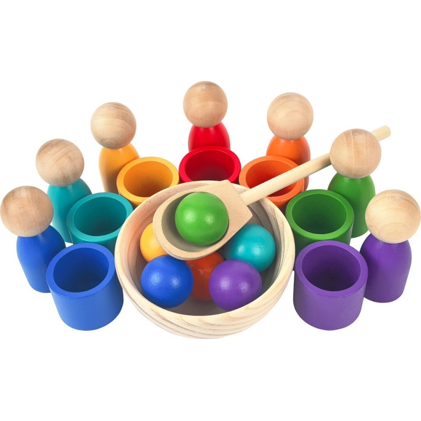 2Kids Toys - Bambole arcobaleno con palline, 7 colori