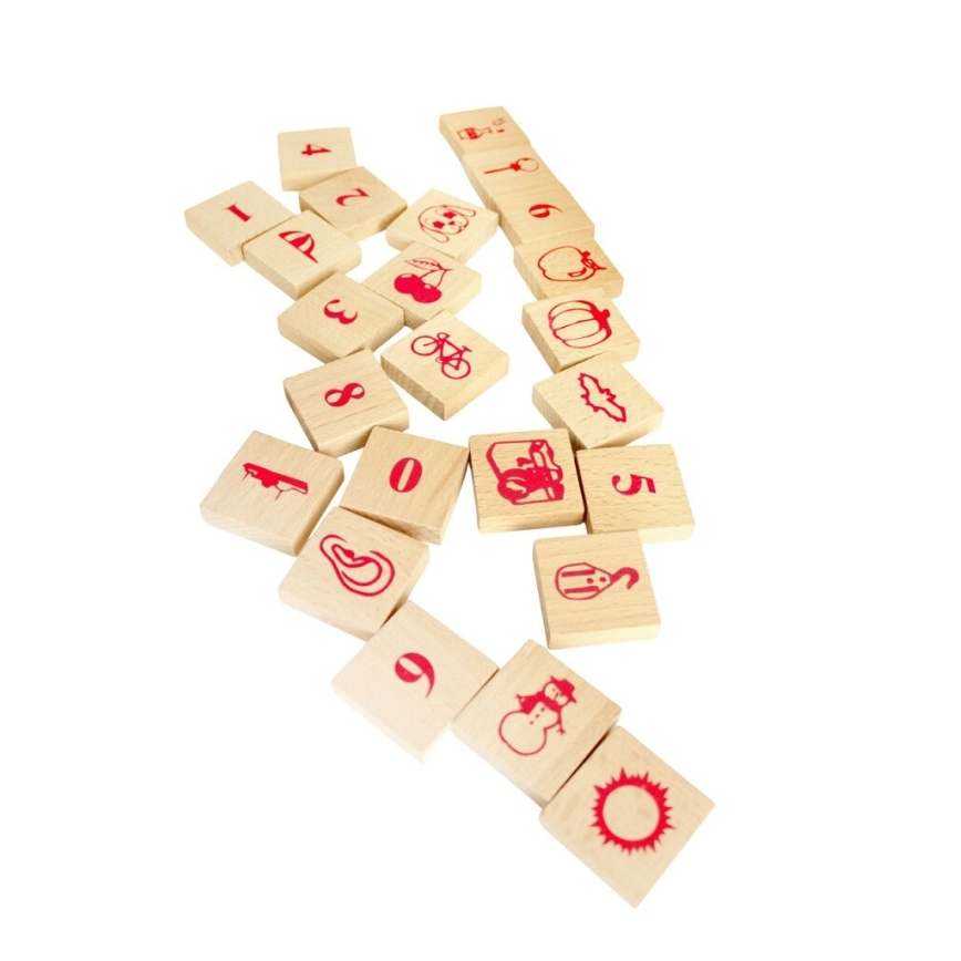 2Kids Toys - Blocchi di legno naturali, set da 220 pezzi