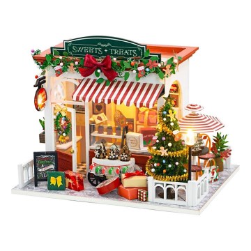 2Kids Toys - Casa in miniatura Natale pasticceria 2xAAA