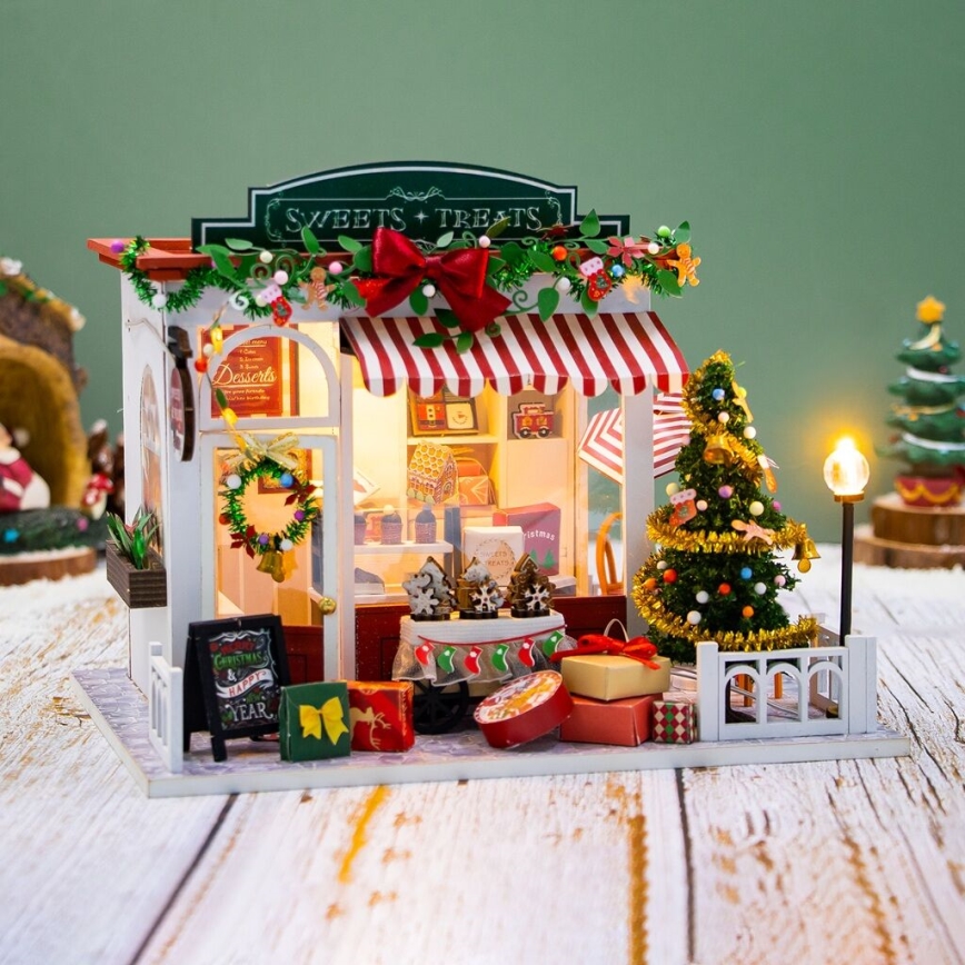 2Kids Toys - Casa in miniatura Natale pasticceria 2xAAA
