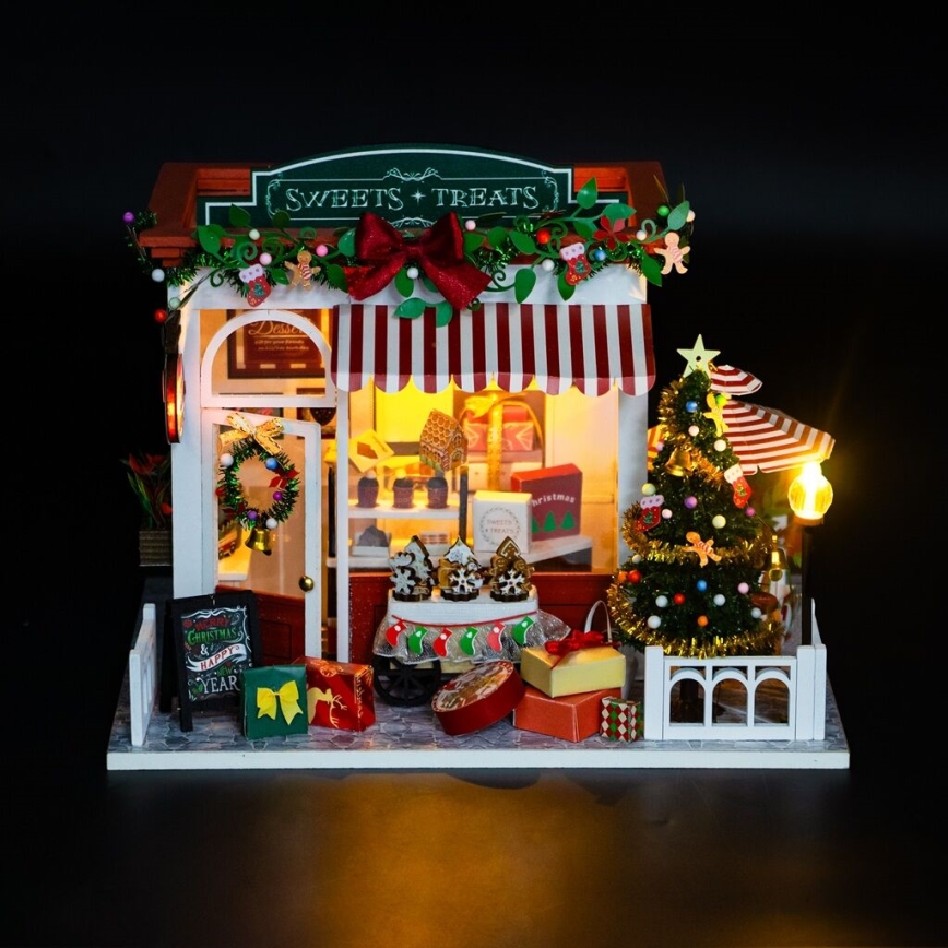 2Kids Toys - Casa in miniatura Natale pasticceria 2xAAA
