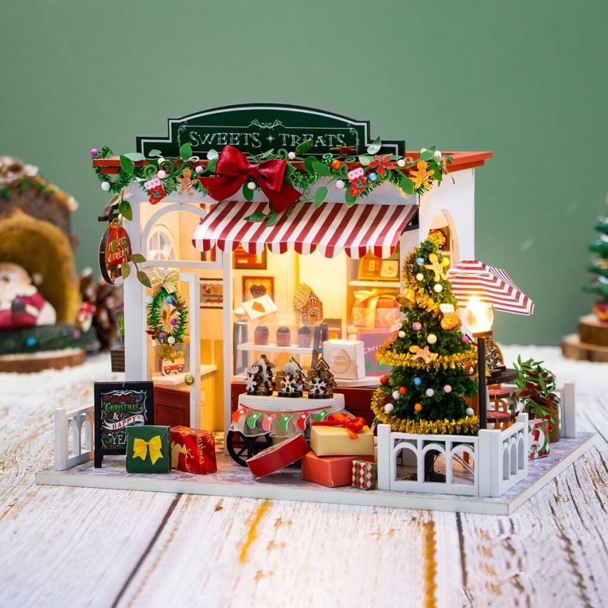 2Kids Toys - Casa in miniatura Natale pasticceria 2xAAA
