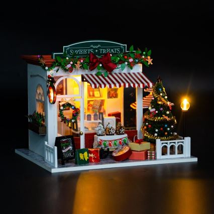 2Kids Toys - Casa in miniatura Natale pasticceria 2xAAA