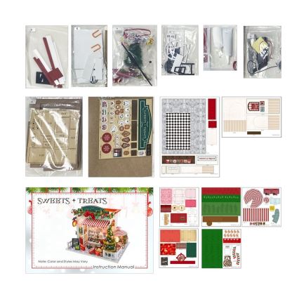 2Kids Toys - Casa in miniatura Natale pasticceria 2xAAA
