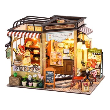 2Kids Toys - Casa in miniatura Panificio di Julia 2xAAA