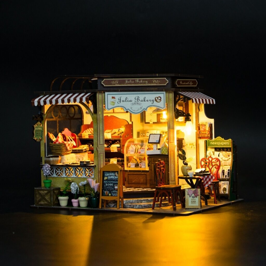 2Kids Toys - Casa in miniatura Panificio di Julia 2xAAA