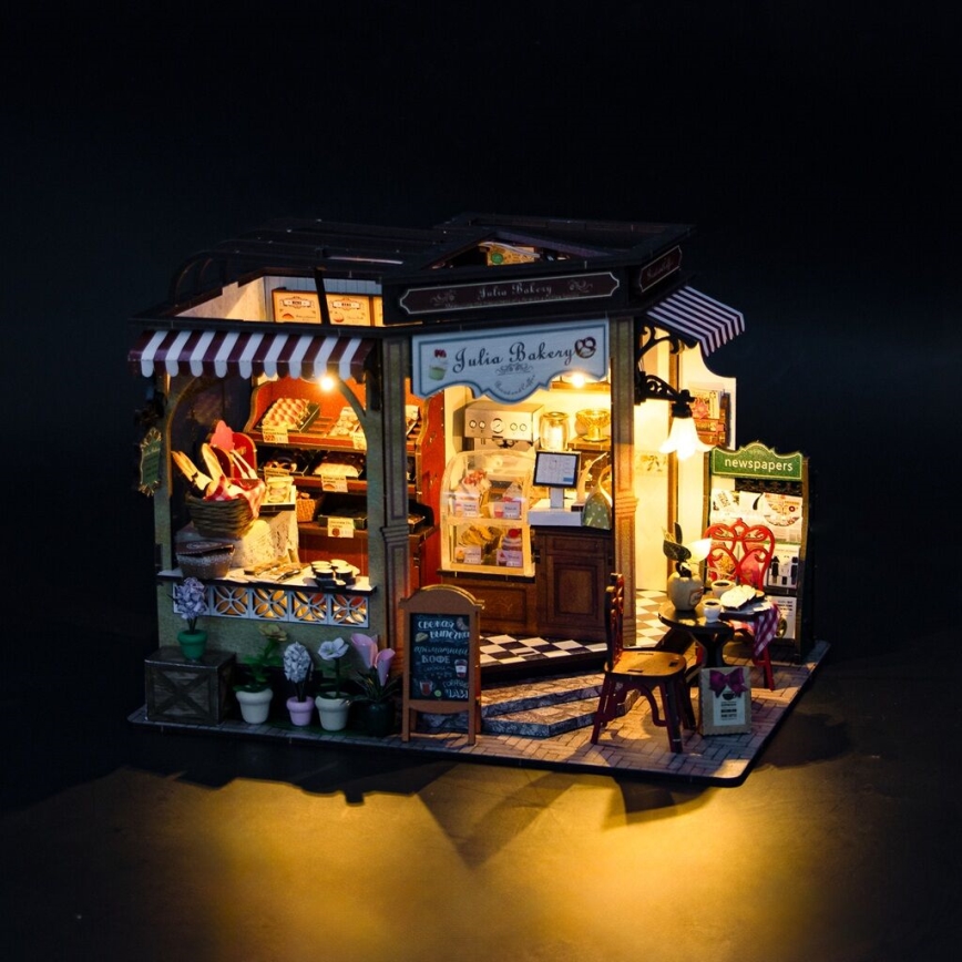 2Kids Toys - Casa in miniatura Panificio di Julia 2xAAA