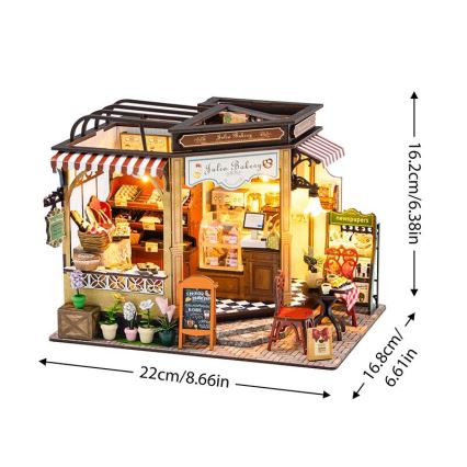 2Kids Toys - Casa in miniatura Panificio di Julia 2xAAA