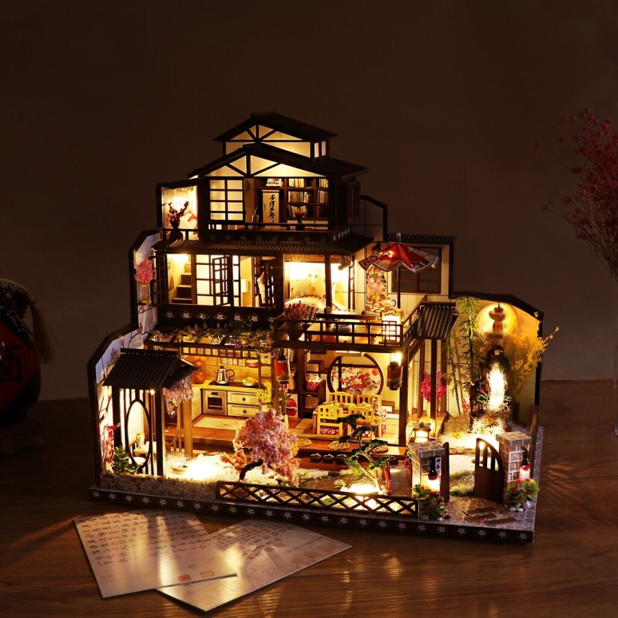 2Kids Toys - Casa in miniatura Villa Sakura di lusso 2xAAA