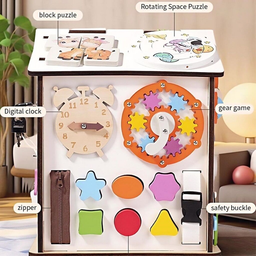 2Kids Toys - Casetta con pannello attività bianca