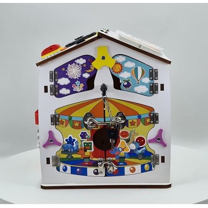 2Kids Toys - Casetta con pannello attività bianca