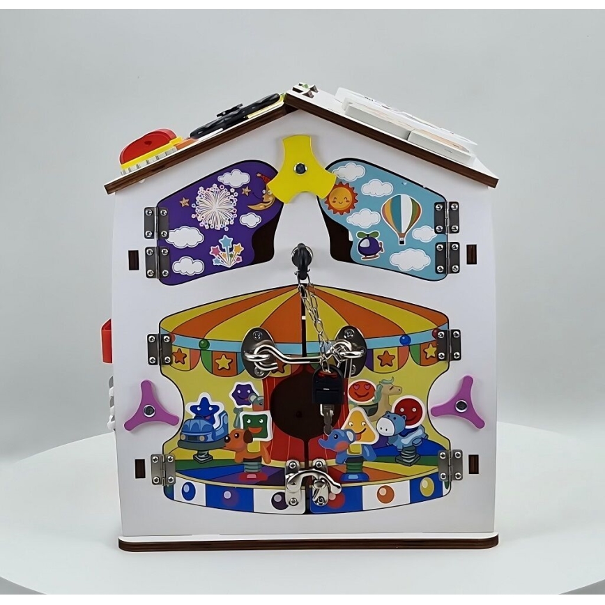 2Kids Toys - Casetta con pannello attività bianca