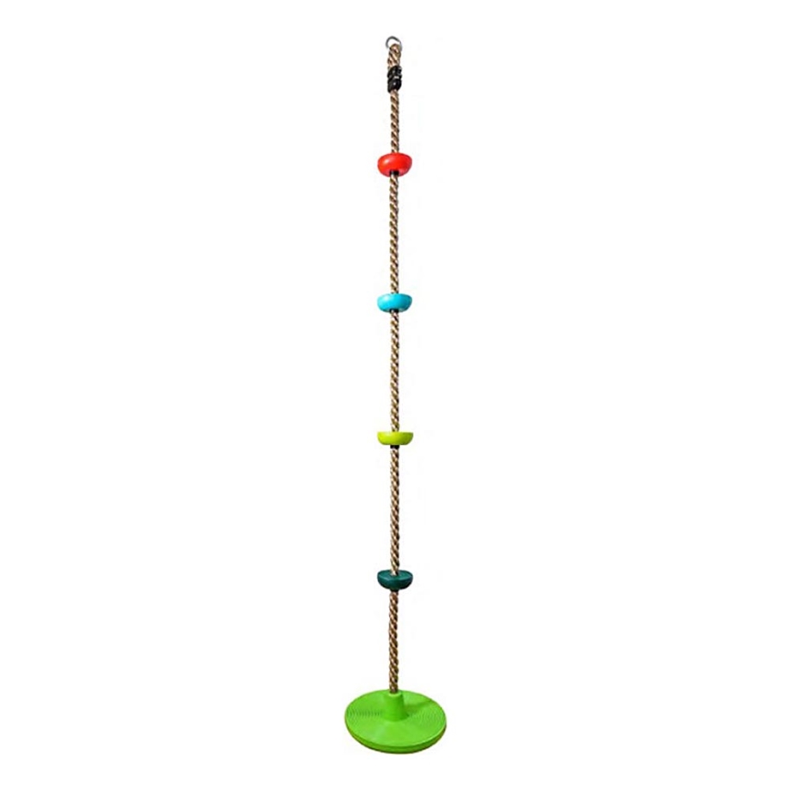 2Kids Toys - Corda di arrampicata per bambini con dischi mix di colori