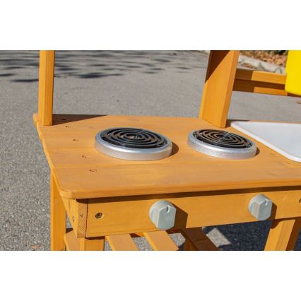 2Kids Toys - Cucina da giardino in legno con lavello