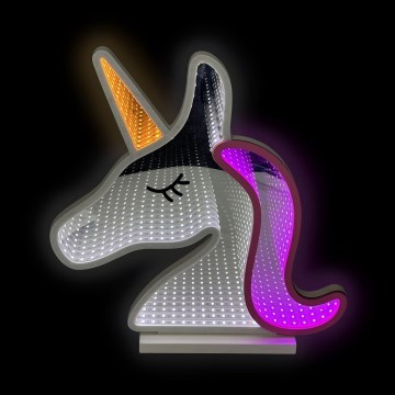 2Kids Toys - Decorazione da tavolo LED al neon LED/5W/USB unicorno