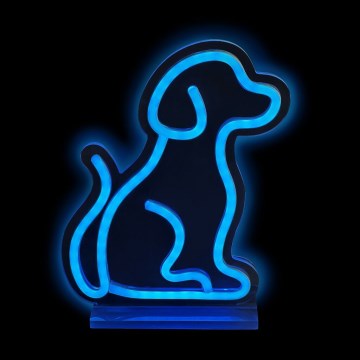 2Kids Toys - Decorazione da tavolo LED effetto neon LED/5W/USB - Cane