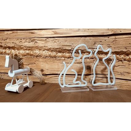 2Kids Toys - Decorazione da tavolo LED effetto neon LED/5W/USB - Cane