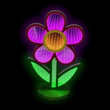 2Kids Toys - Decorazione da tavolo neon LED/5W/USB a forma di fiore