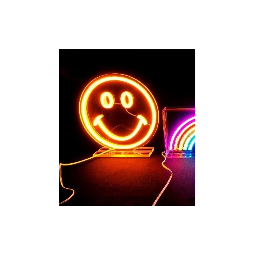 2Kids Toys - Lampada neon da tavolo a LED 5W/USB - faccina sorridente