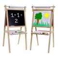 2Kids Toys - Lavagna magnetica in legno doppia faccia
