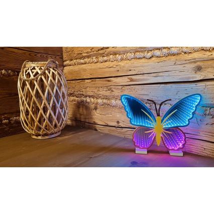 2Kids Toys - Neon a LED da tavolo LED/5W/USB a forma di farfalla