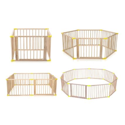 2Kids Toys - Recinto in legno per bambini XXL 210x210 cm beige