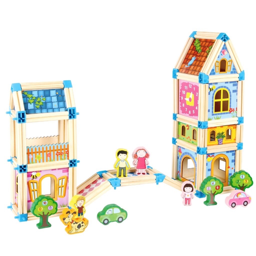 2Kids Toys - Set di costruzioni in legno: Castello