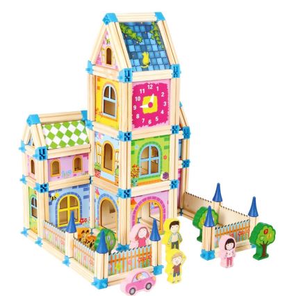 2Kids Toys - Set di costruzioni in legno: Castello