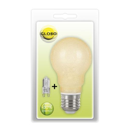 2pz- Lampadina alogena E27+G9/42W - Globo 11261