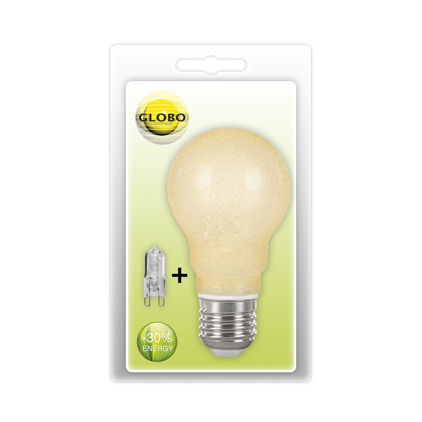 2pz- Lampadina alogena E27+G9/42W - Globo 11261