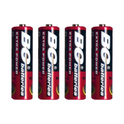 4 pz Batteria al cloruro di zinco EXTRA POWER AA 1,5V