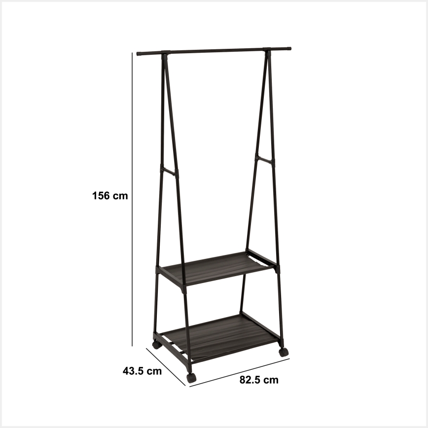 5five - Appendiabiti a piantana FESY 156x83 cm nero