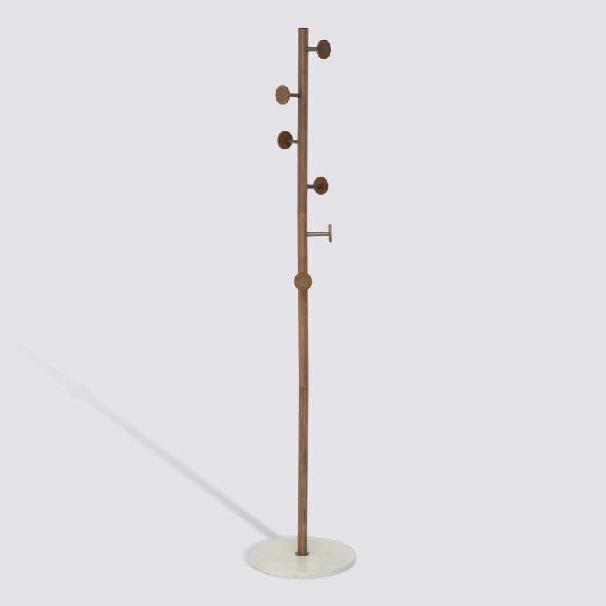 5five - Appendiabiti a piantana PERY 175x36,5 cm marrone/bianco