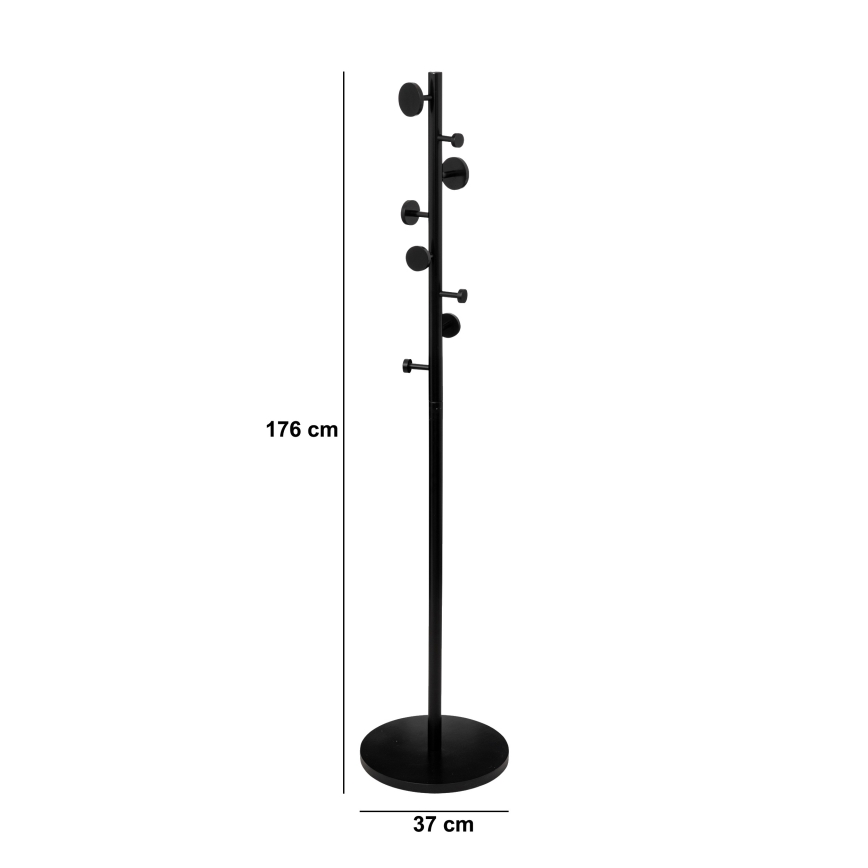 5five - Appendiabiti a piantana PERY 176x37 cm nero