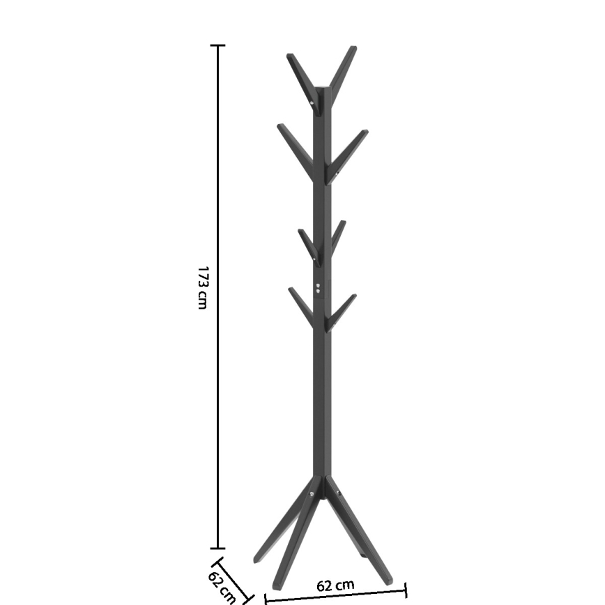 5five - Appendiabiti da terra VINS 174x65 cm nero