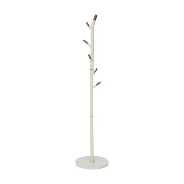 5five - Attaccapanni a piantana TALO 175,5 x 40 cm bianco/marrone