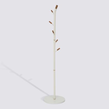 5five - Attaccapanni a piantana TALO 175,5 x 40 cm bianco/marrone