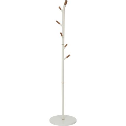 5five - Attaccapanni a piantana TALO 175,5 x 40 cm bianco/marrone
